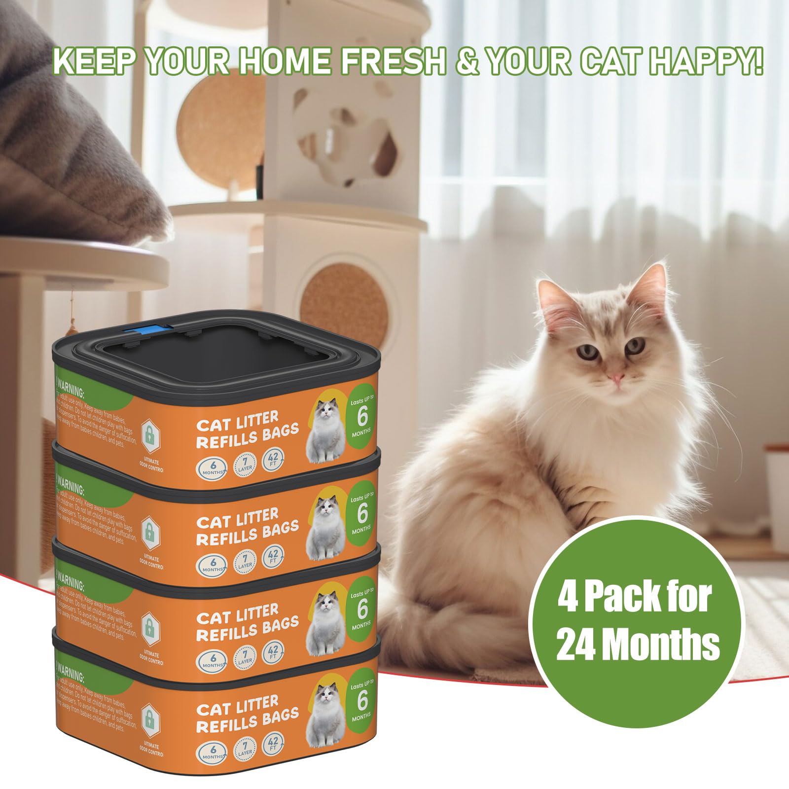 Lisyee packaged four refill bags ready for restocking and planning ahead.