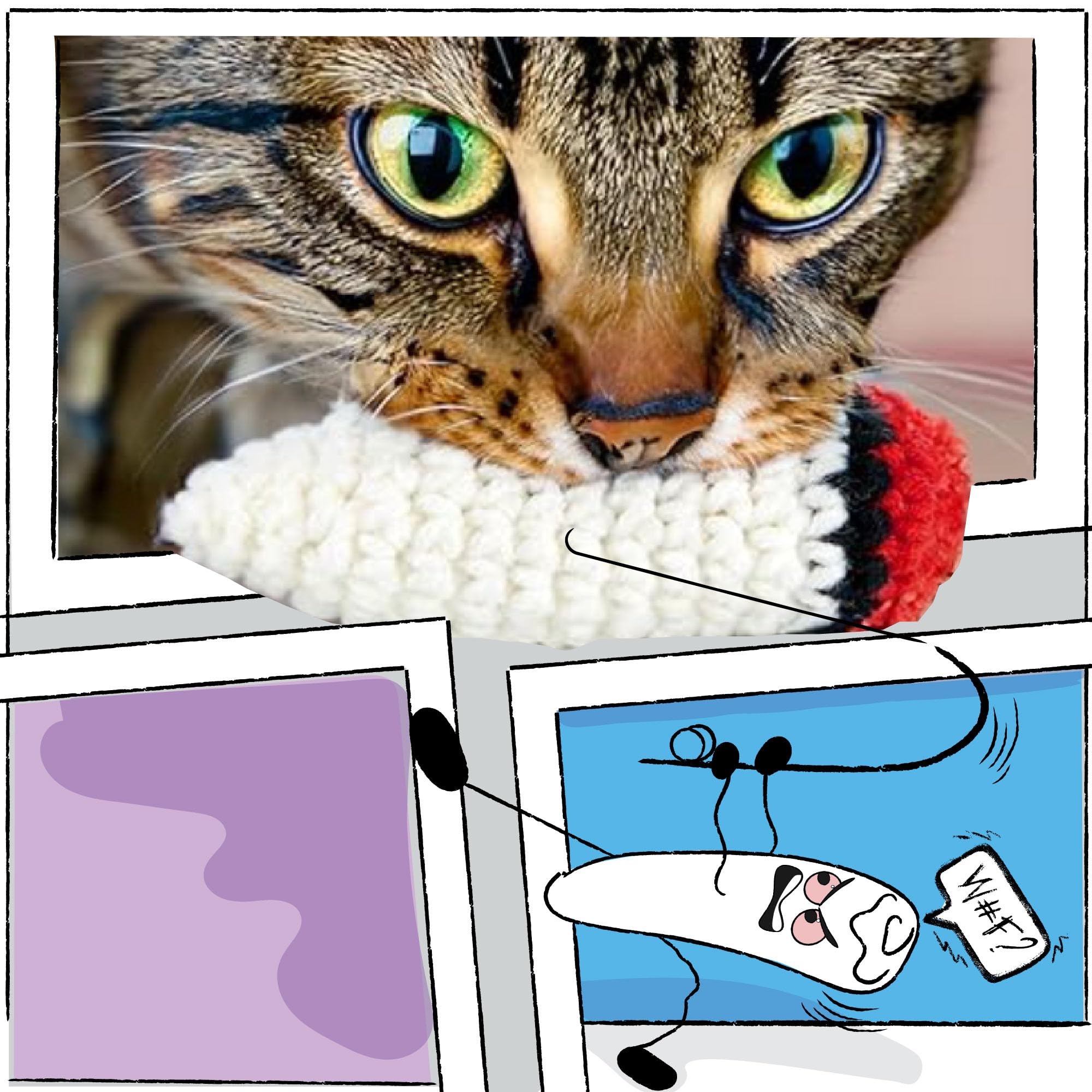 LIT LABS Kittie Doobs displaying durable cat-safe materials for tough play