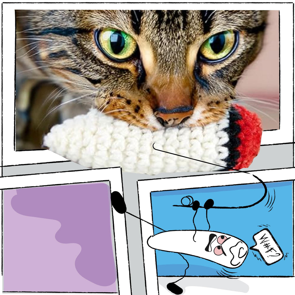 LIT LABS Kittie Doobs displaying durable cat-safe materials for tough play
