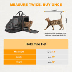 LitaiL carrier with three entrances for easy loading and access.