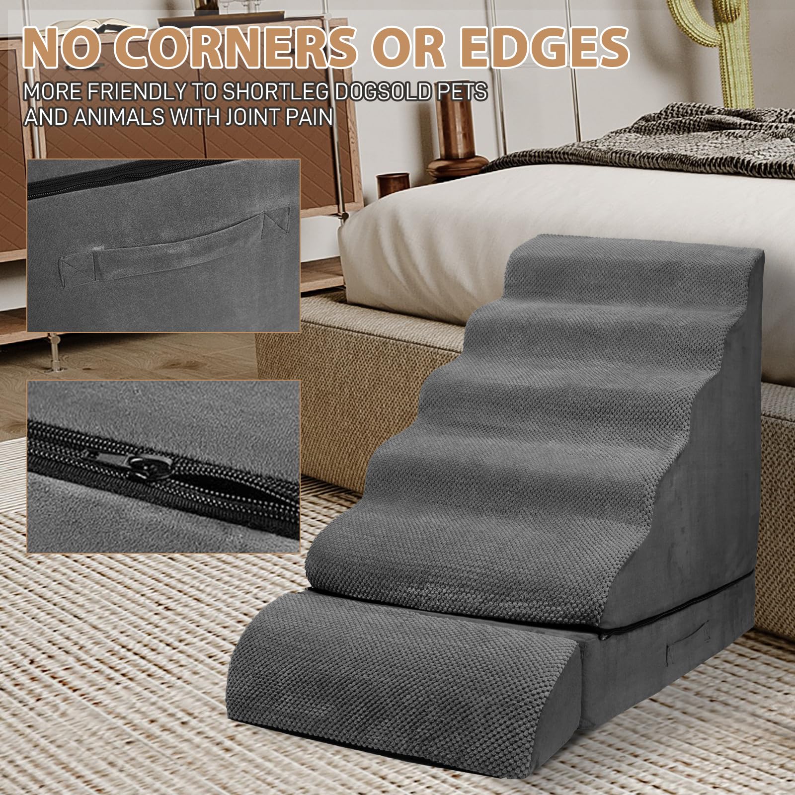 LitaiL removable washable cover simplifies cleaning after muddy paws and fur.