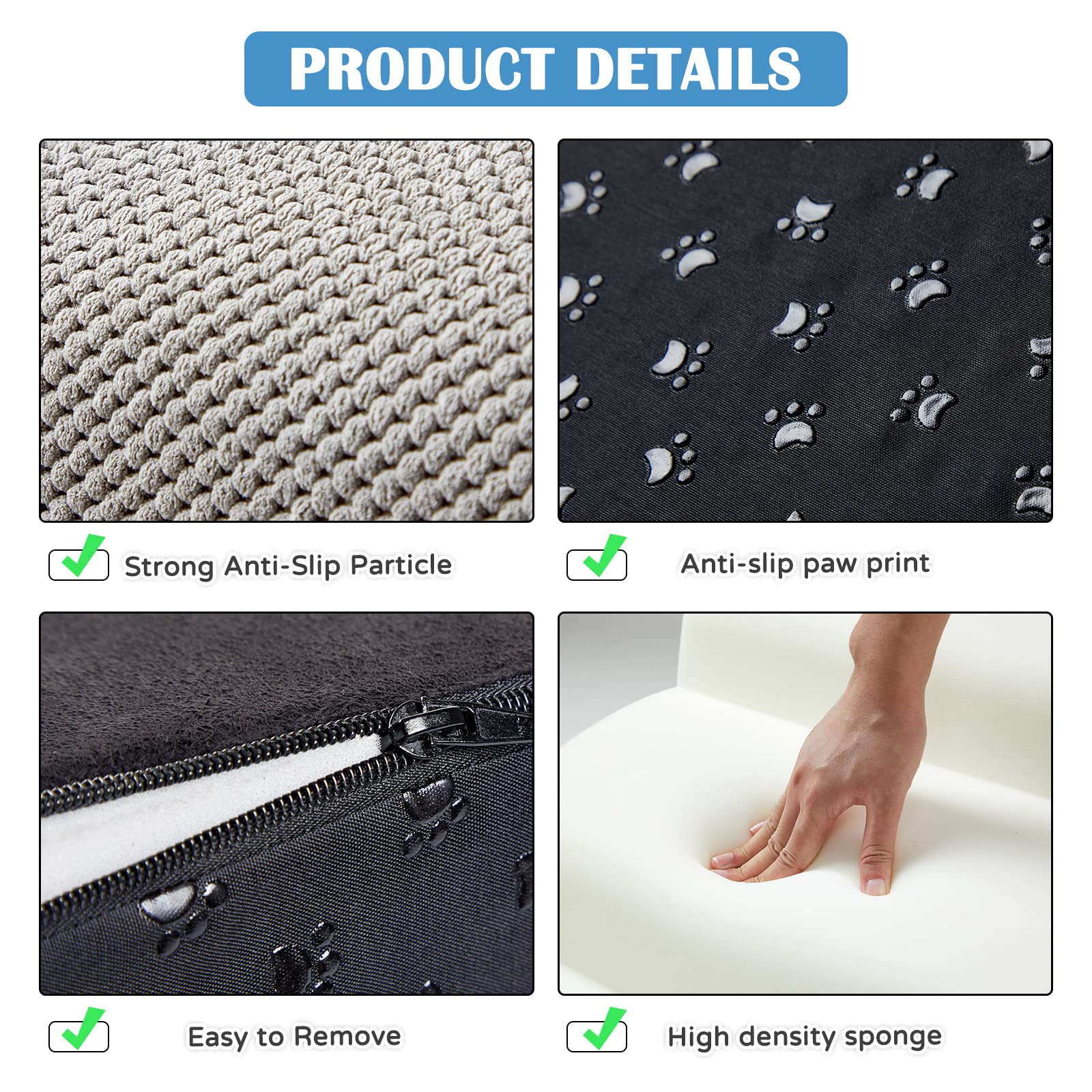 LitaiL dog steps foam-core-35d emphasizes durable foam and non-slip surface