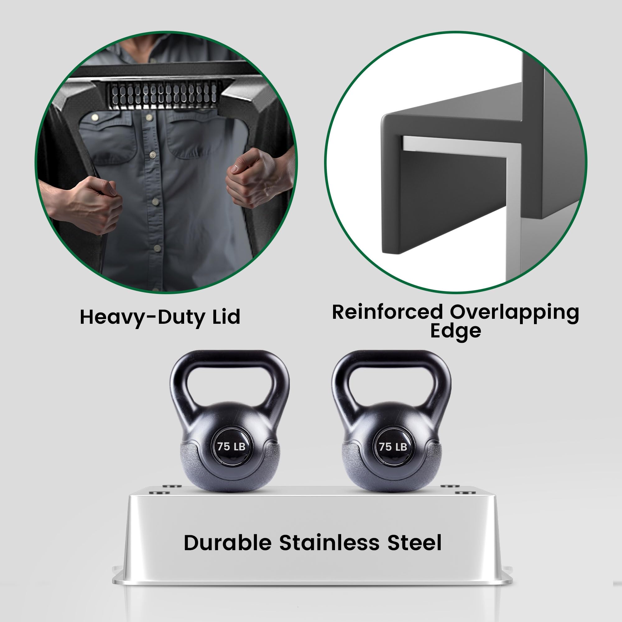 Lites XXXL anti-kick walls help keep floors clean