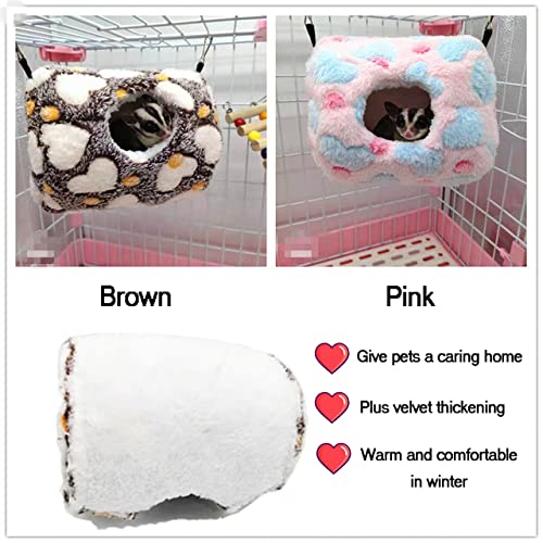 Litewoo sleeping pouch speckled pattern adds cute style to small pet habitat.