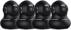 Litokam 2K indoor camera with 360° pan-tilt for full-room coverage