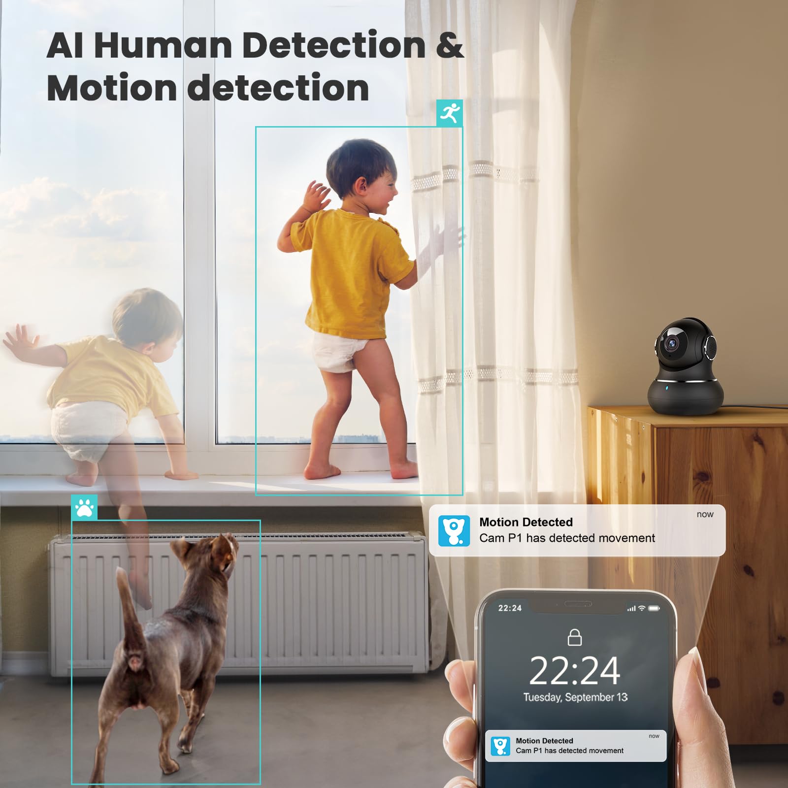 Litokam motion-tracking view follows movement for effortless monitoring
