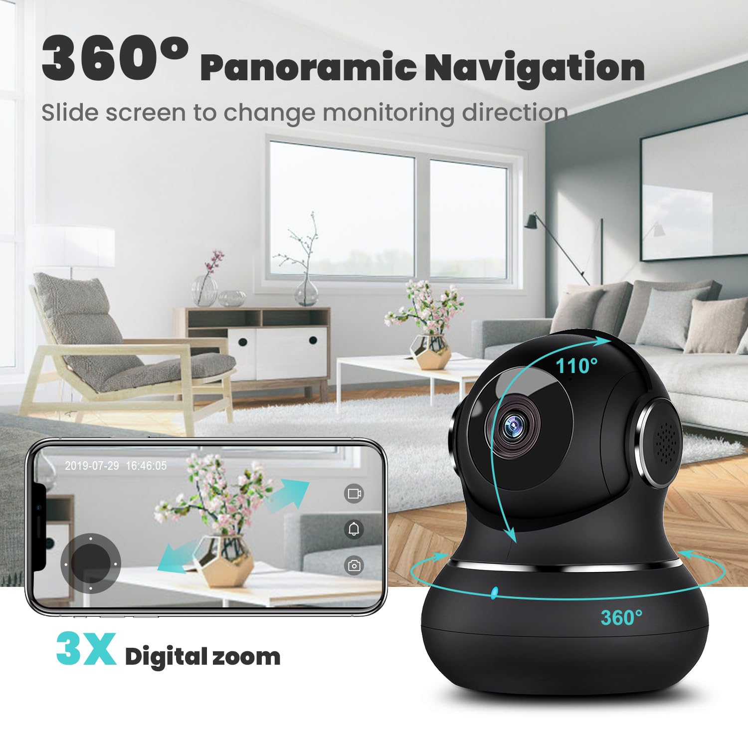 Litokam night vision distance up to 33 feet.