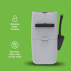 Litter Genie barrier odor block highlights seven-layer protection for odors.