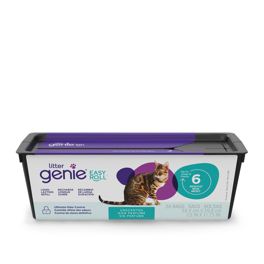 Litter Genie Easy Roll bags on perforated roll for easy, mess-free changes