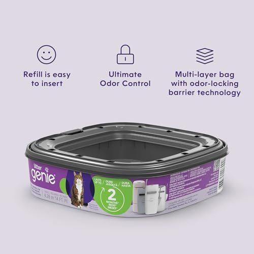 Litter Genie odor barrier technology close-up with seven layers of protection