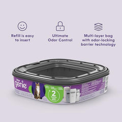 Litter Genie odor barrier technology close-up with seven layers of protection