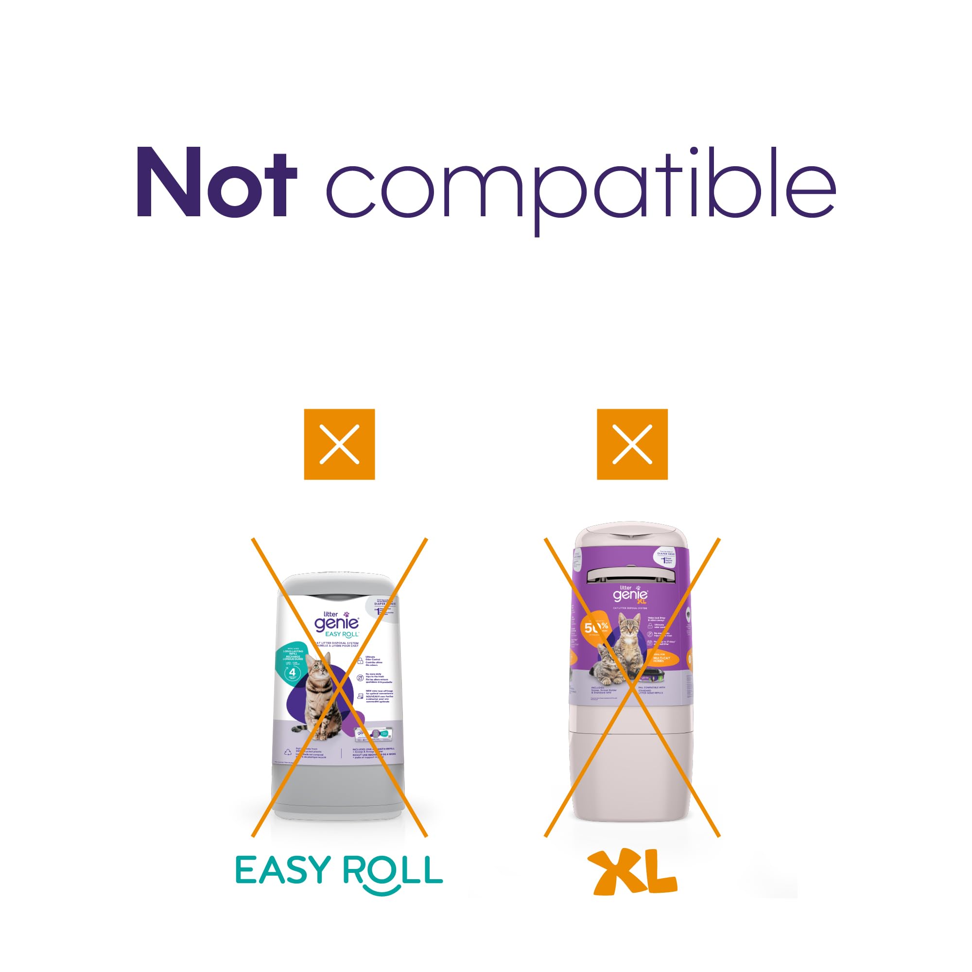 Litter Genie XL+ compatibility note for complete setup.