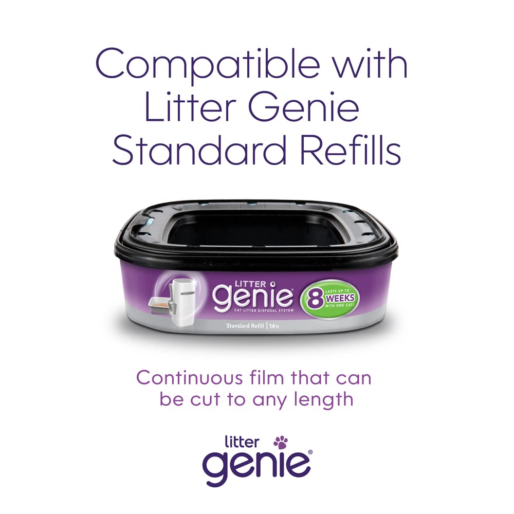 Litter Genie small space storage shows discreet litter management in tight areas.