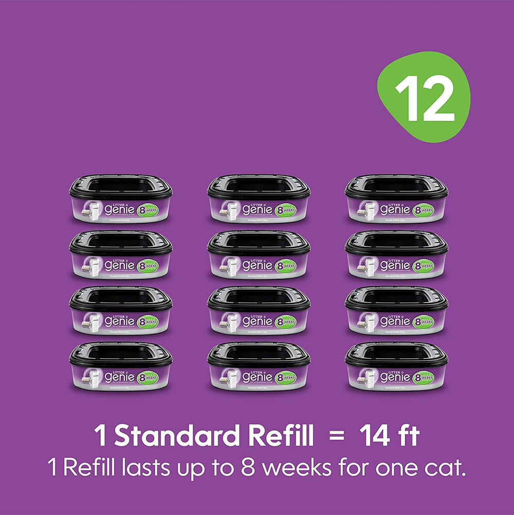 Universal-fit refill works with standard, plus, and XL pails.