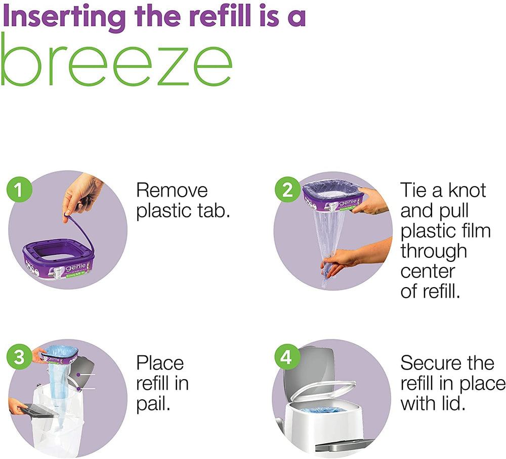 XL-pail usage showing extended litter storage and fewer changes.