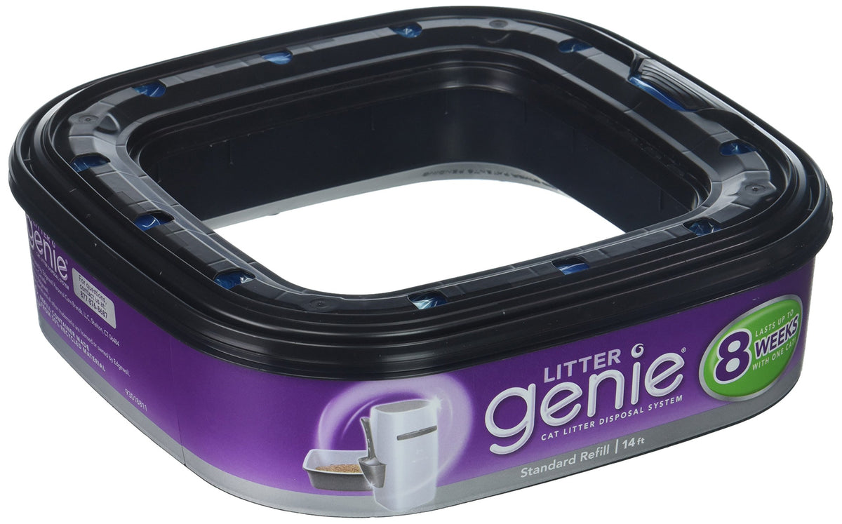 LitterLocker Genie refill cartridge—6-pack—locks odors for easy litter disposal.