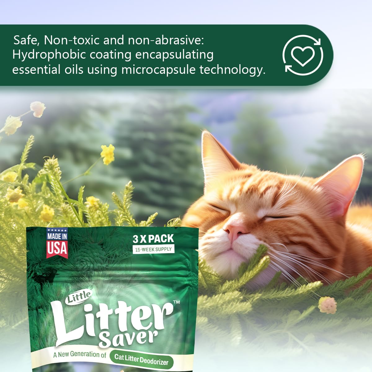 LITTLE SAVER Microcapsules view demonstrates gradual aroma release technology.