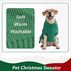 Littledropet dog christmas sweater stretch-knit fit demonstrates comfortable all-day wear.