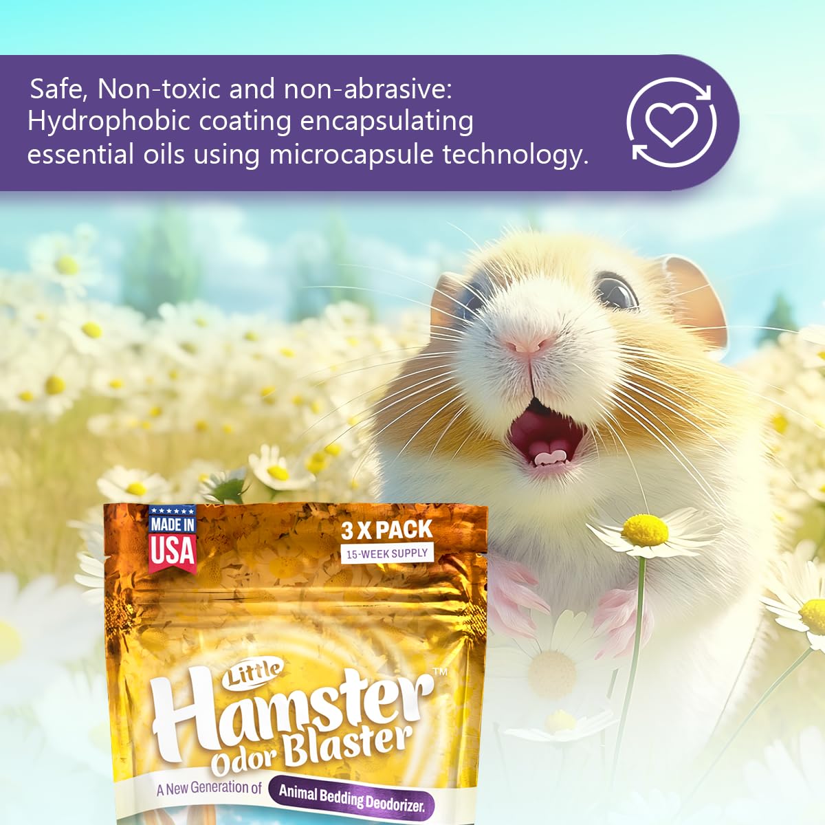 LITTLE SAVER Lavender Chamomile scent release provides a pleasant, natural fragrance.
