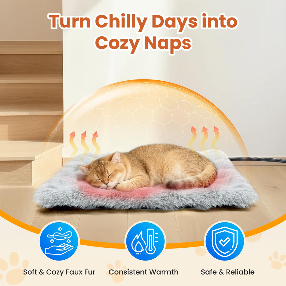 Littlo Kozytail heat levels display highlighting adjustable warmth for pets.