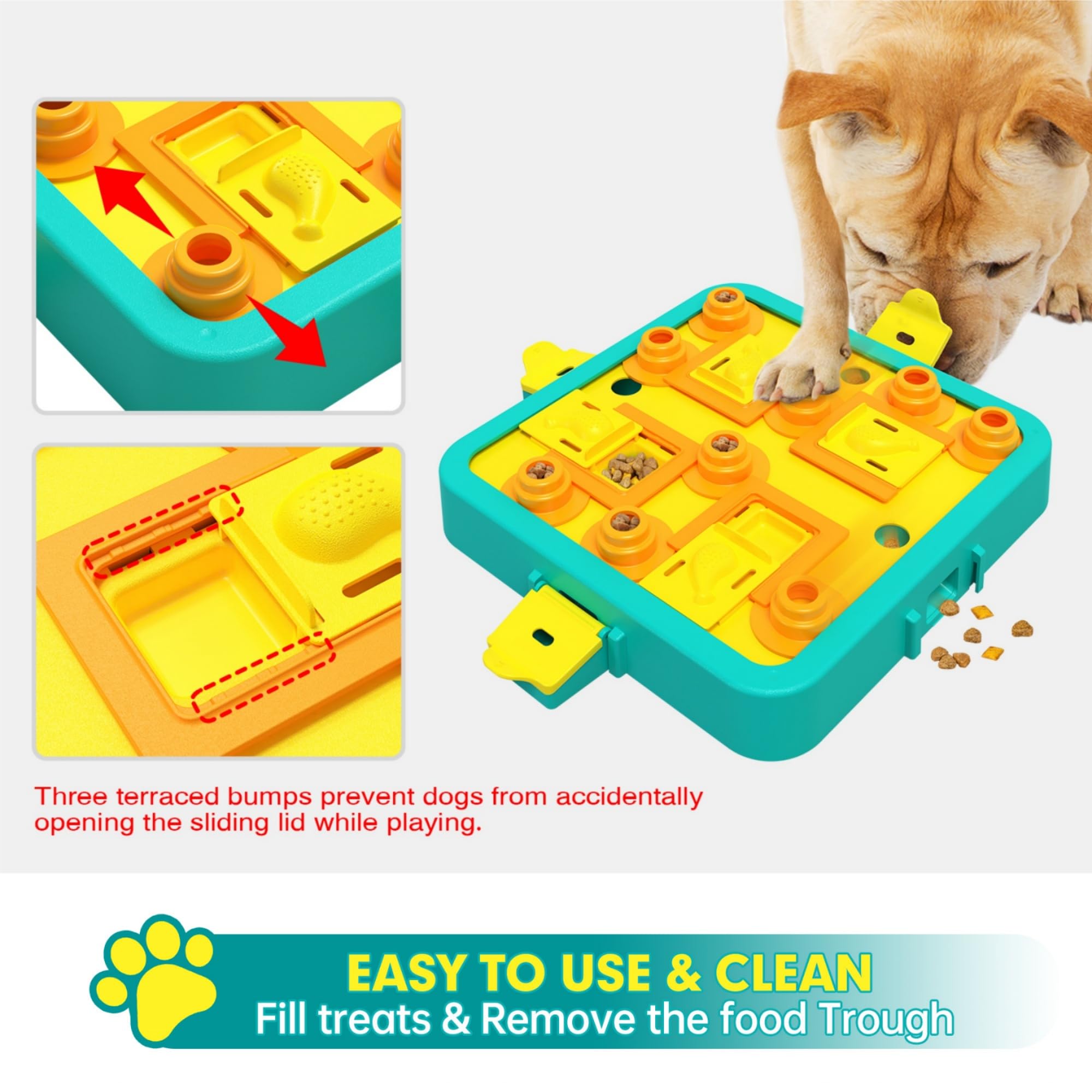 LiuMelinda dog puzzle advanced blue board durable and long-lasting