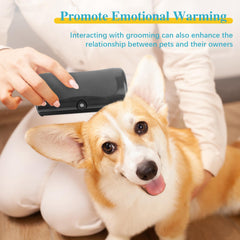liucocotos deshedding brush bristle close-up shows gentle grooming design