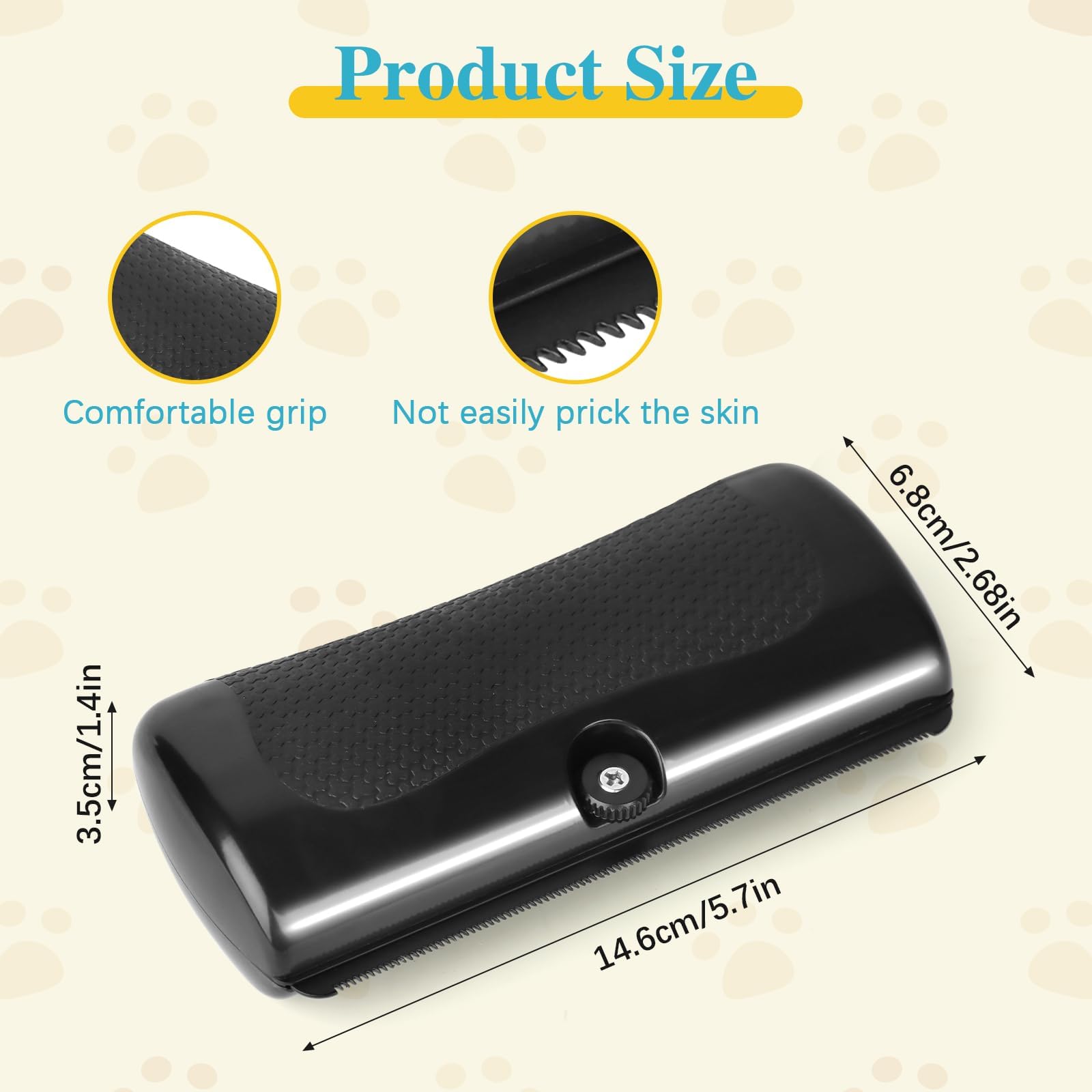 liucocotos deshedding brush packaging portable design for travel