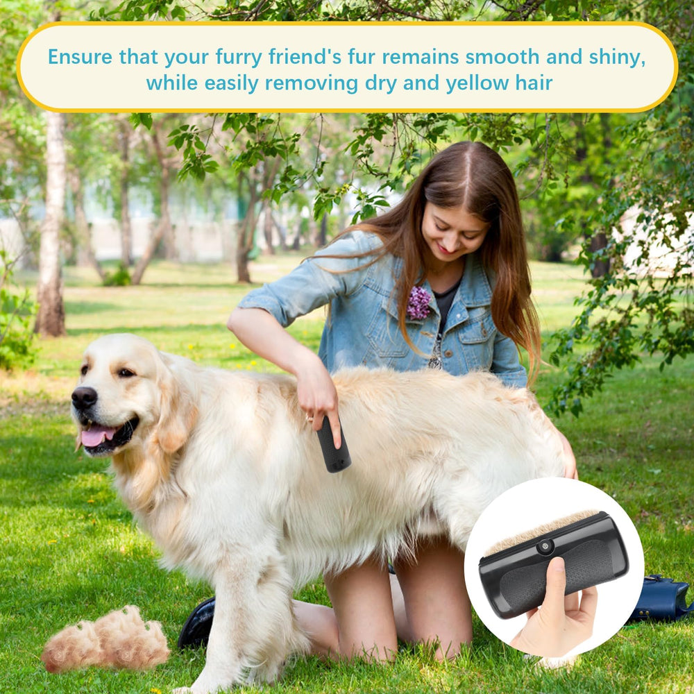 liucocotos deshedding brush side view highlights wide 4-inch head for efficient grooming