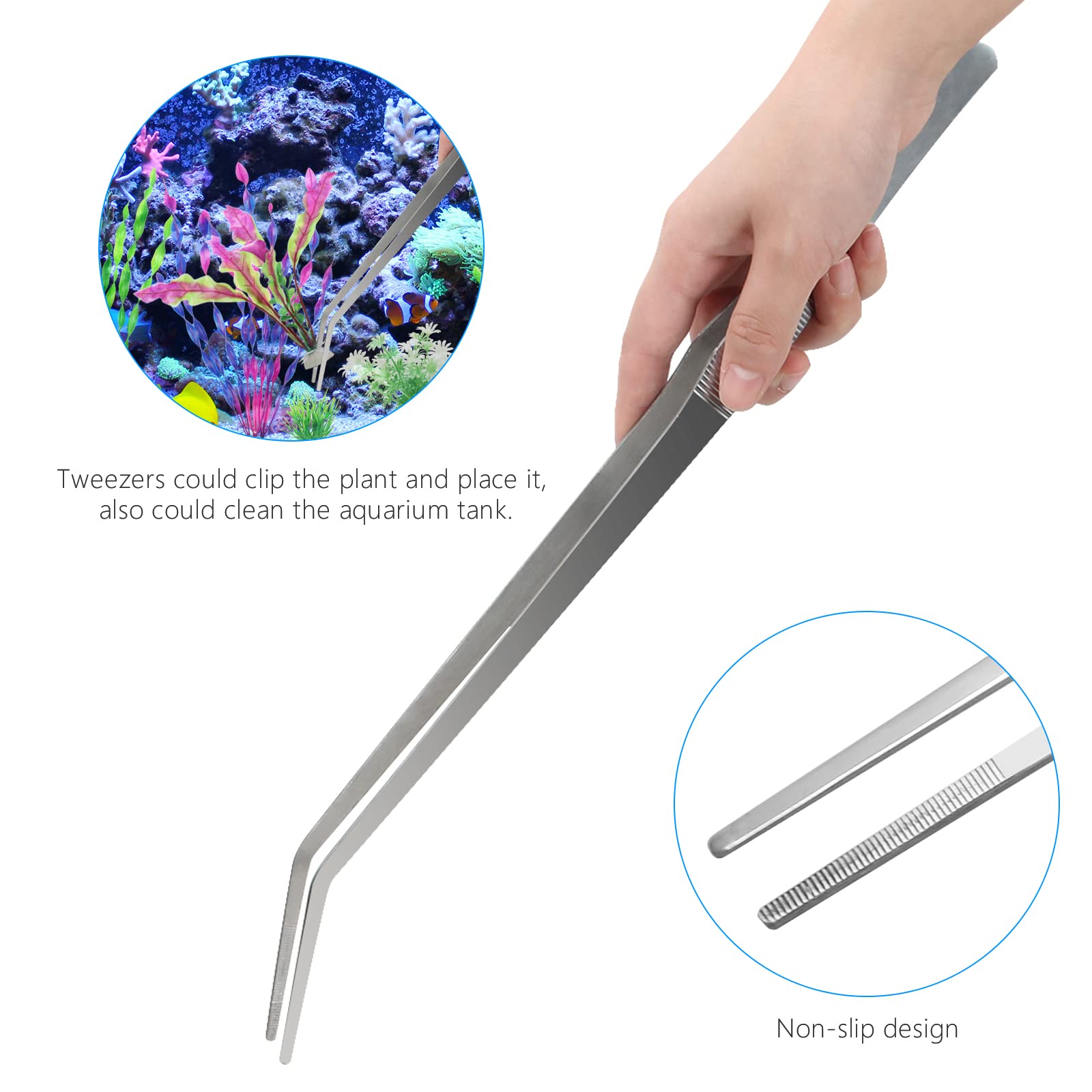 Liveek 15.3 inch sand spatula for substrate shaping.