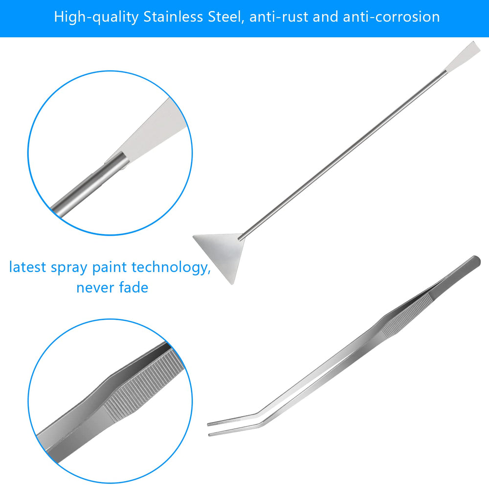 Liveek 15 inch straight tweezers for precise plant shaping.