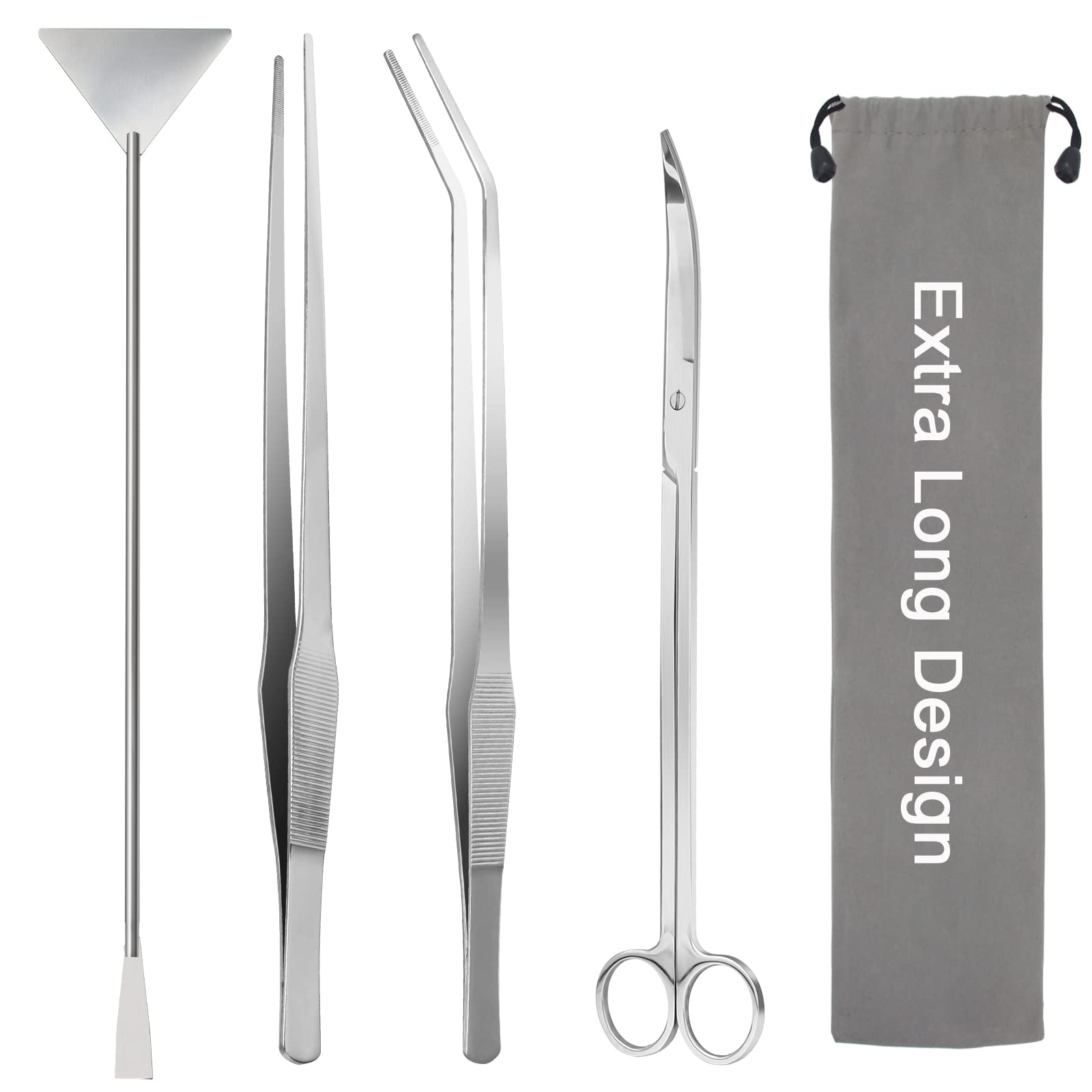 Liveek aquarium aquascape tools kit assembled for precise maintenance.