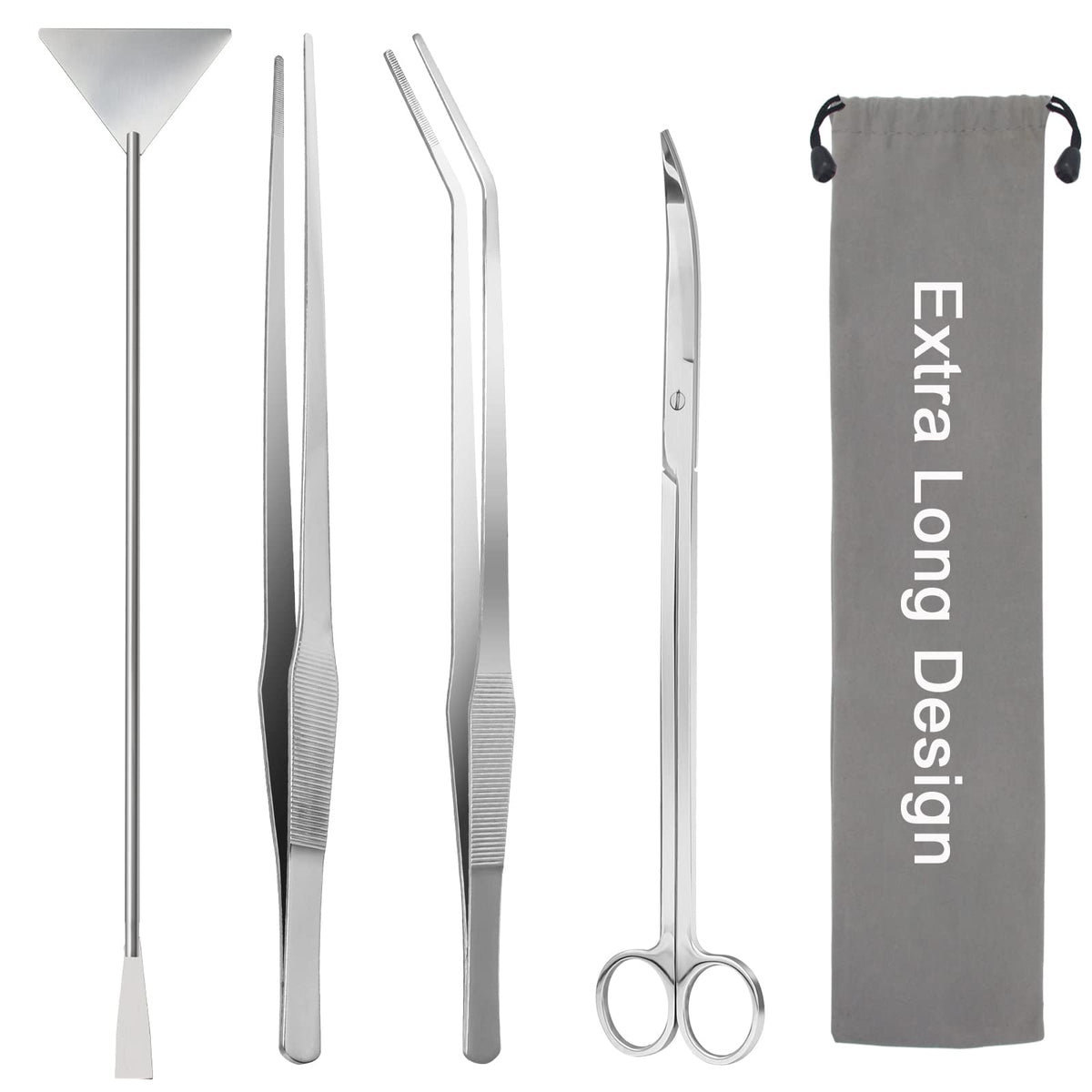 Liveek aquarium aquascape tools kit assembled for precise maintenance.