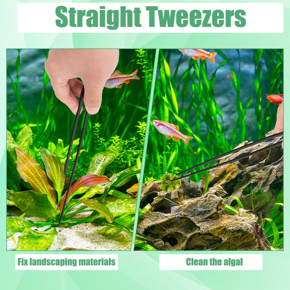 Liveek Aquarium Aquascape Tools Kit sand spatula for even substrate leveling.