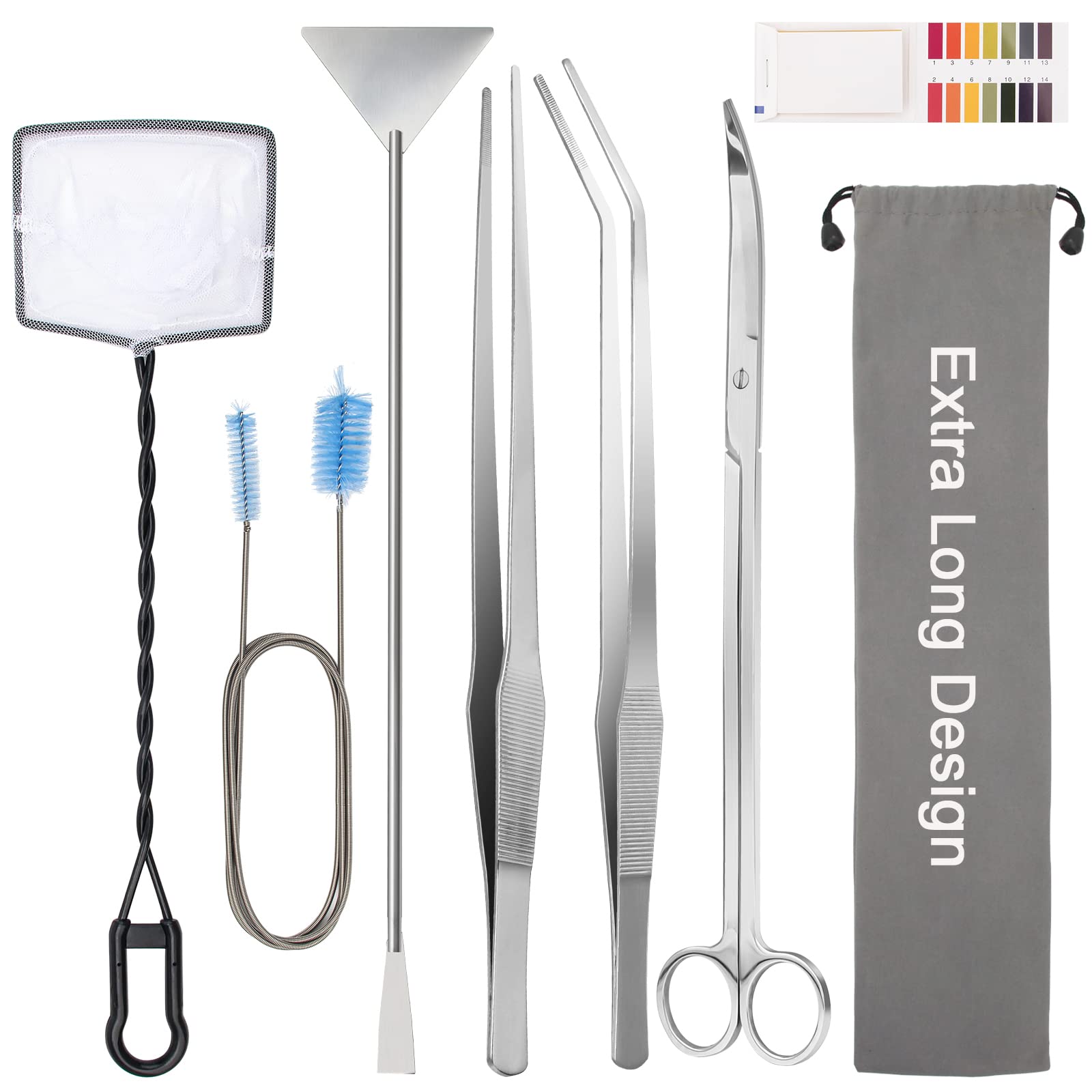 Liveek curved scissors provide precise trimming for aquatic plants.
