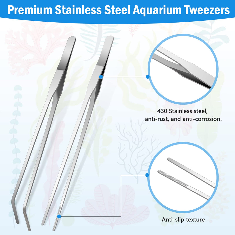 Liveek tweezers straight stainless steel for precise food placement.