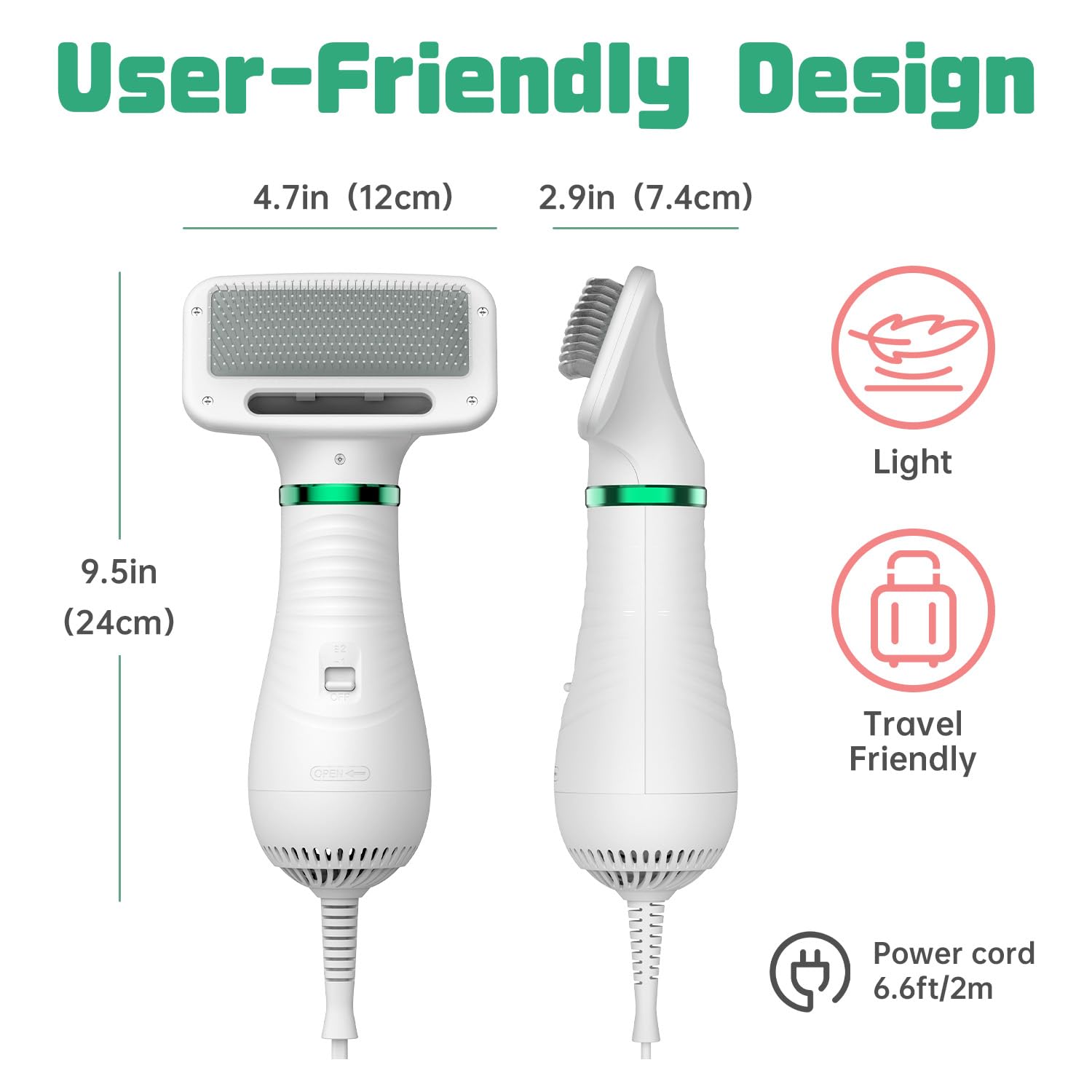 LIVEKEY easy-clean filter cover keeps grooming gear ready after baths.