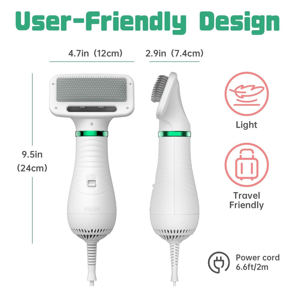 LIVEKEY easy-clean filter cover keeps grooming gear ready after baths.