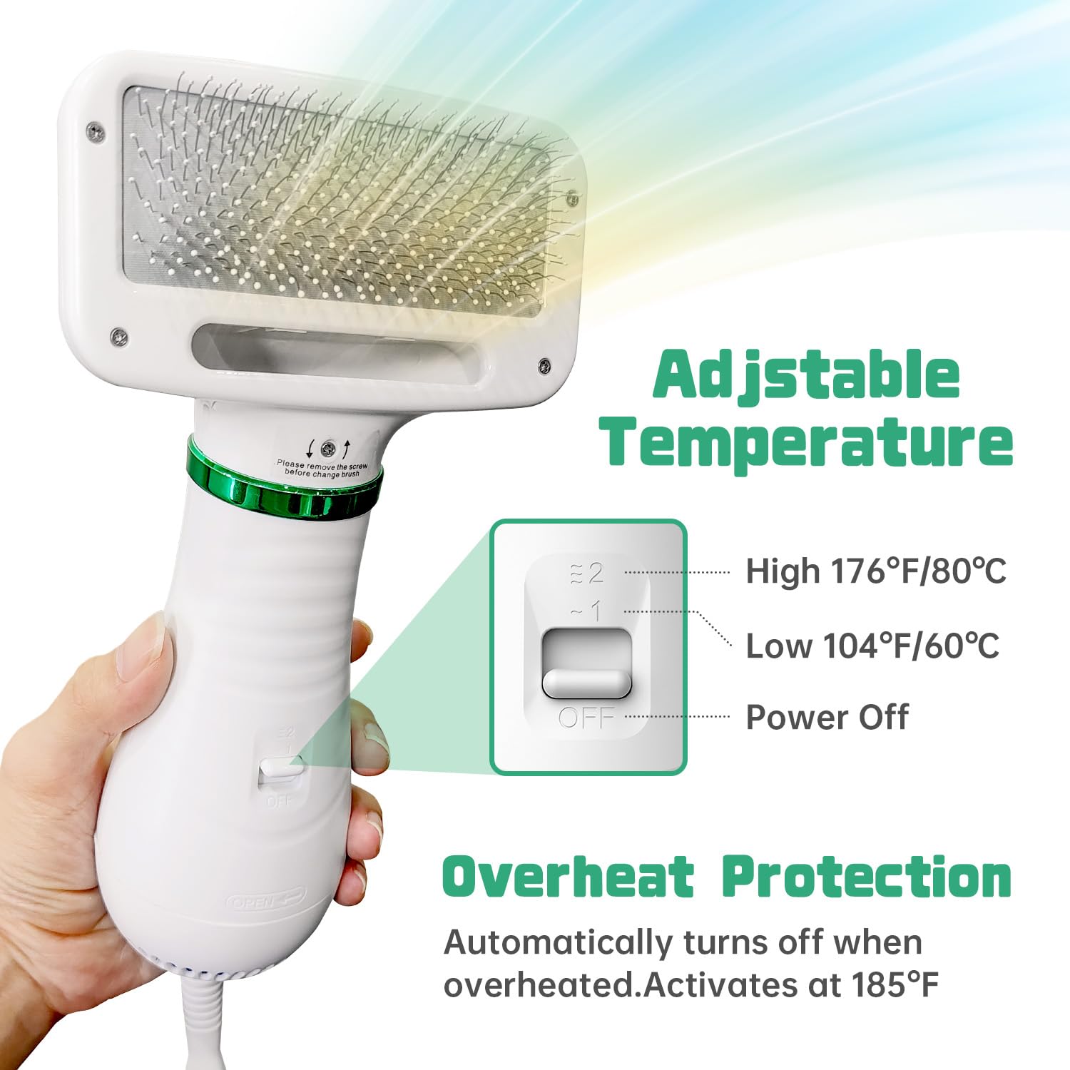 LIVEKEY lightweight 13oz design enables easy one-handed grooming.