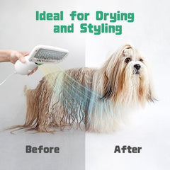 LIVEKEY slicker brush detail showing detangling and grooming performance.