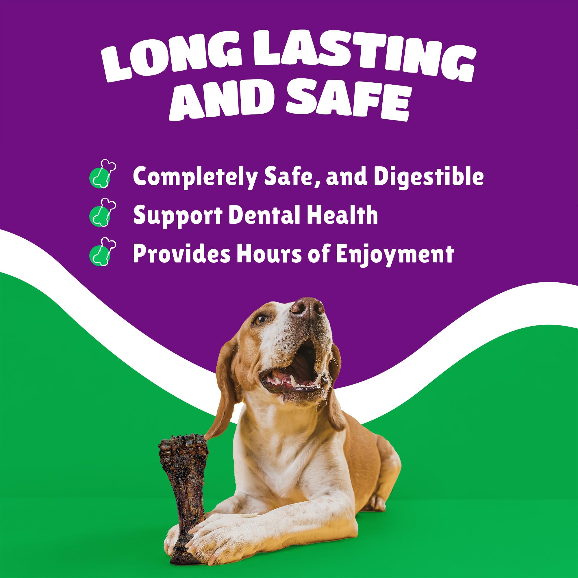 Lively Tails long-lasting bone action captures hours of chewing enjoyment.