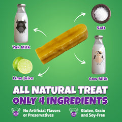Lively Tails long-lasting yak chew texture supports extended play sessions for dogs.