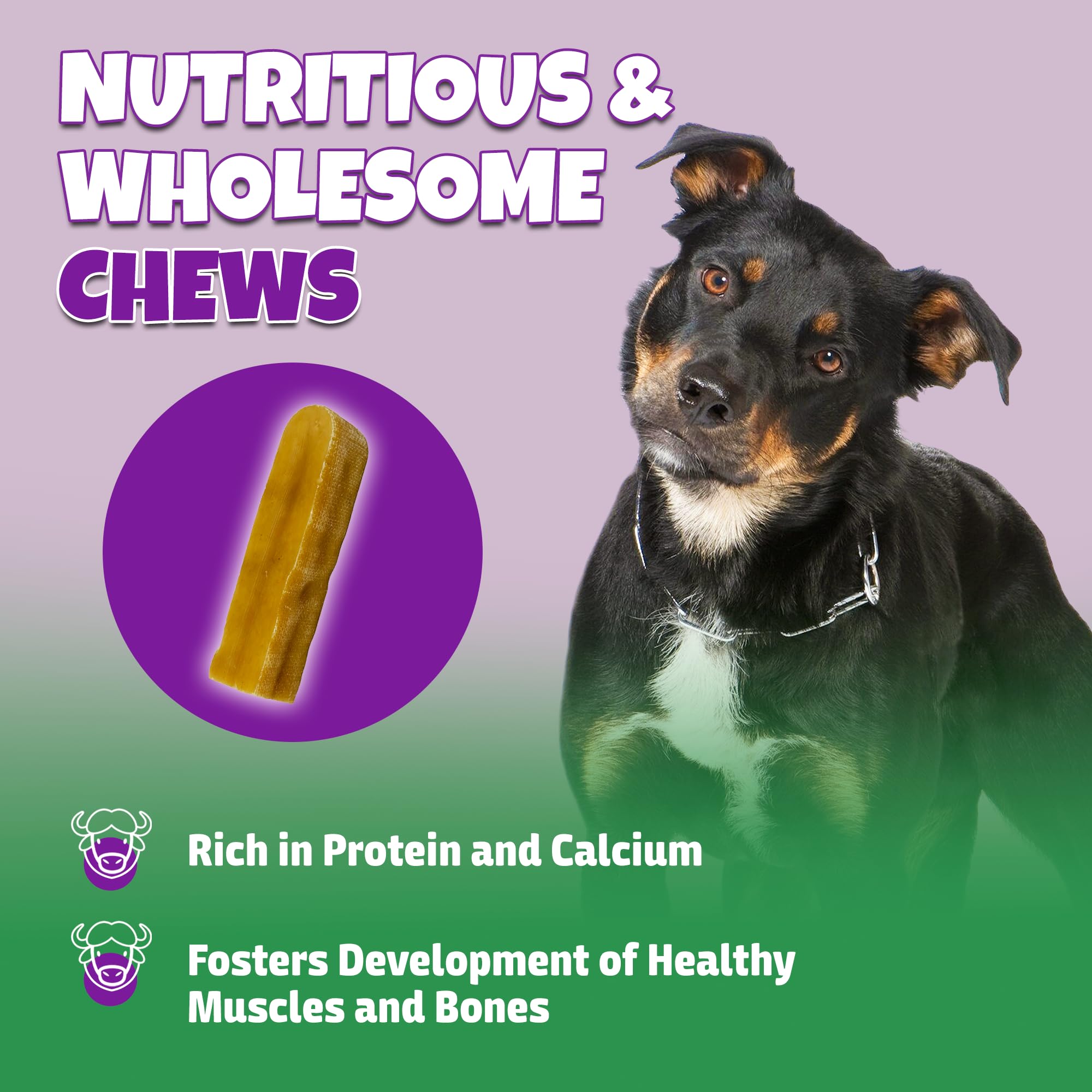 Lively Tails odorless yak chew for dogs emphasizes a minimal scent during play.