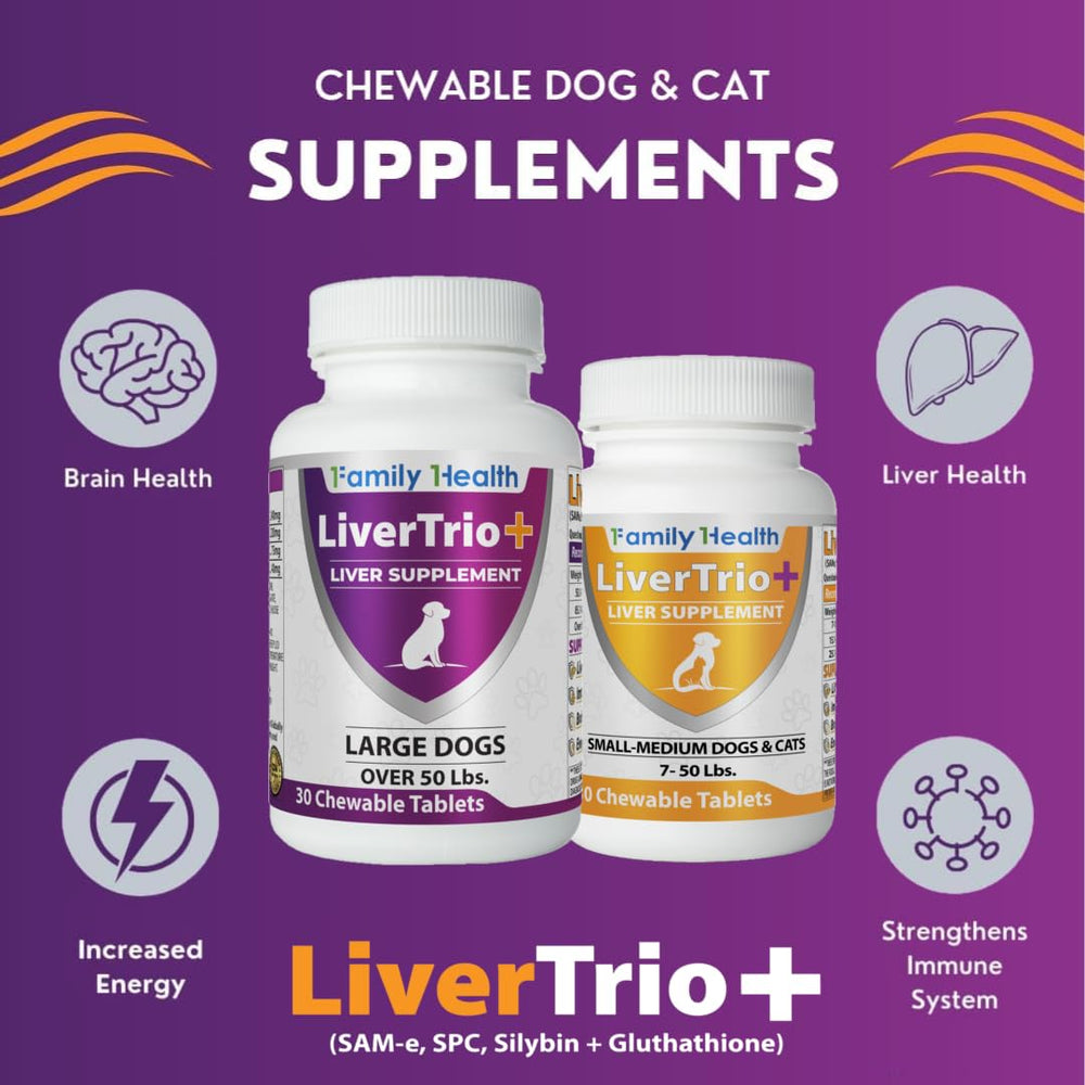LiverTrio+ Silybin A+B and Glutathione on label.