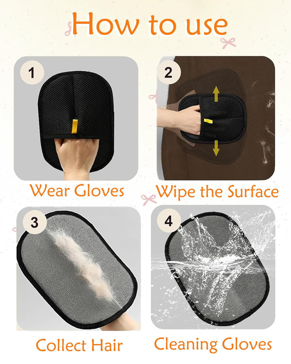 LiveThingYoung static-neutralizing glove reduces cling on surfaces during use.