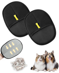 LiveThingYoung pet-hair glove on couch for quick sofa refresh, lifting pet hair easily.