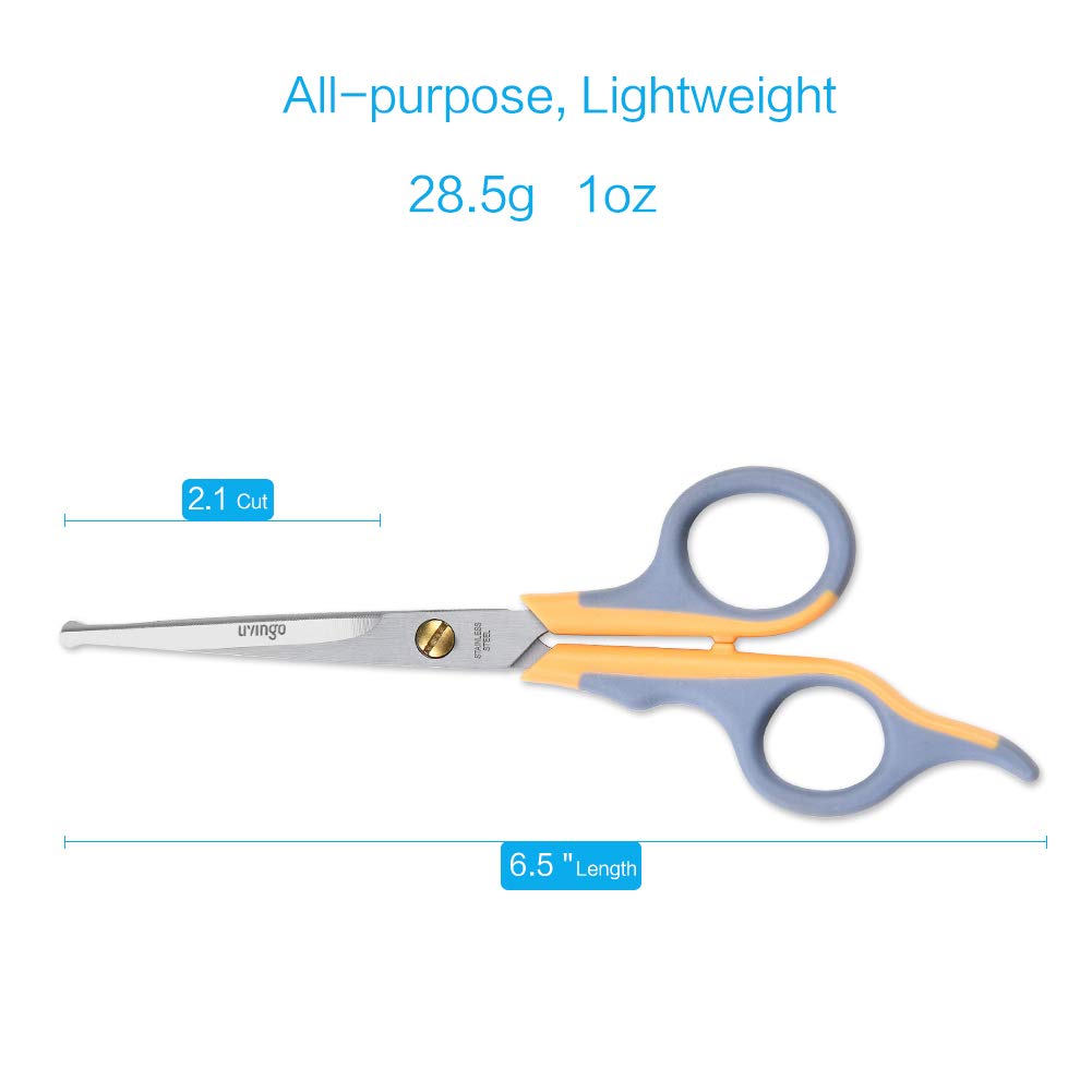 LIVINGO micro serrated blades on nose and ears for controlled trimming