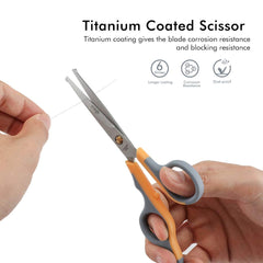 LIVINGO titanium-coated blades resist corrosion for lasting sharp cuts