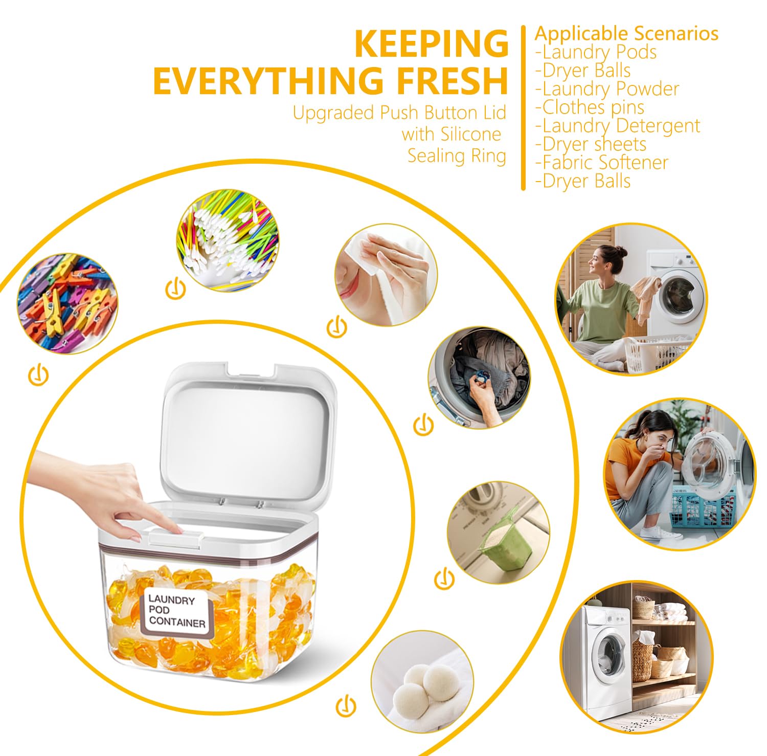 LivLab Mker container dimensions 5.5L fit kibble and pantry items.