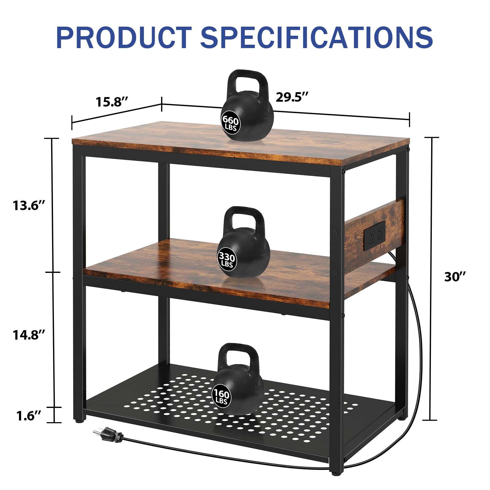 Livofloral brown stand top view highlights compact footprint ideal for small spaces