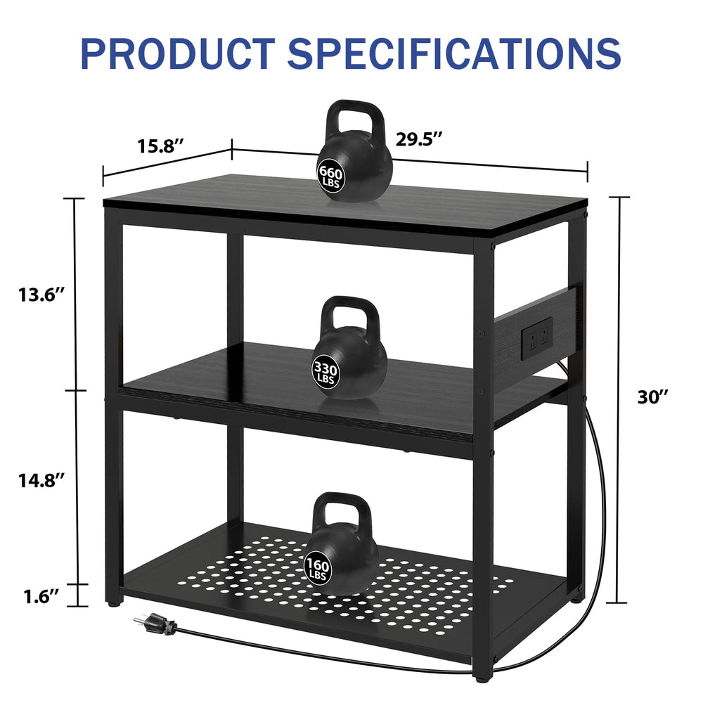 Livofloral side view highlights compact footprint and adjustable feet for level placement.